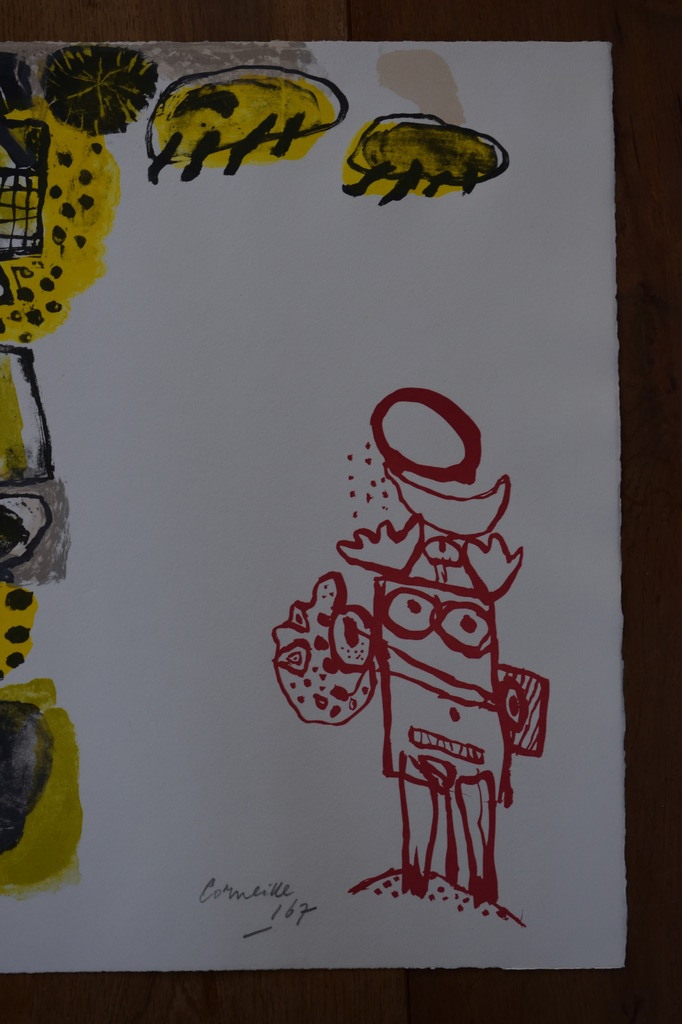 Corneille - Kleurenlitho - Femme de Nuit et d'aube - 1967 kopen? Bied vanaf 350!