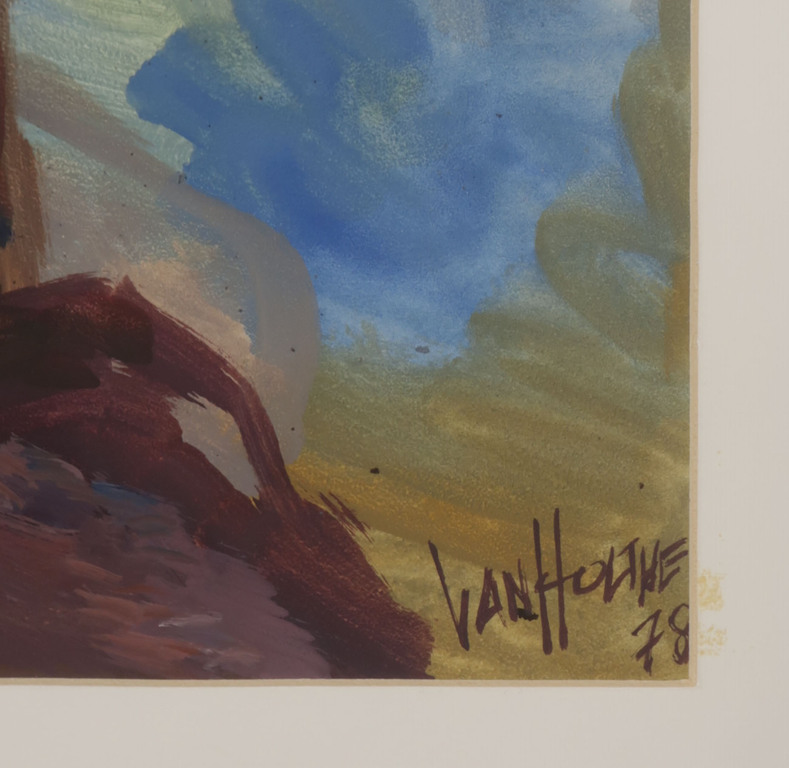 Jan van Holthe: Gouache op papier, Big Merde kopen? Bied vanaf 1!