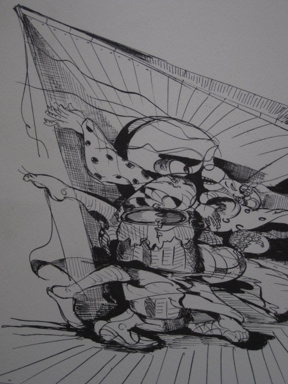 Suriname expressionist Quintus J. Telting 1931-2003 Limtd Litho Drum Dance 9/20  kopen? Bied vanaf 1!