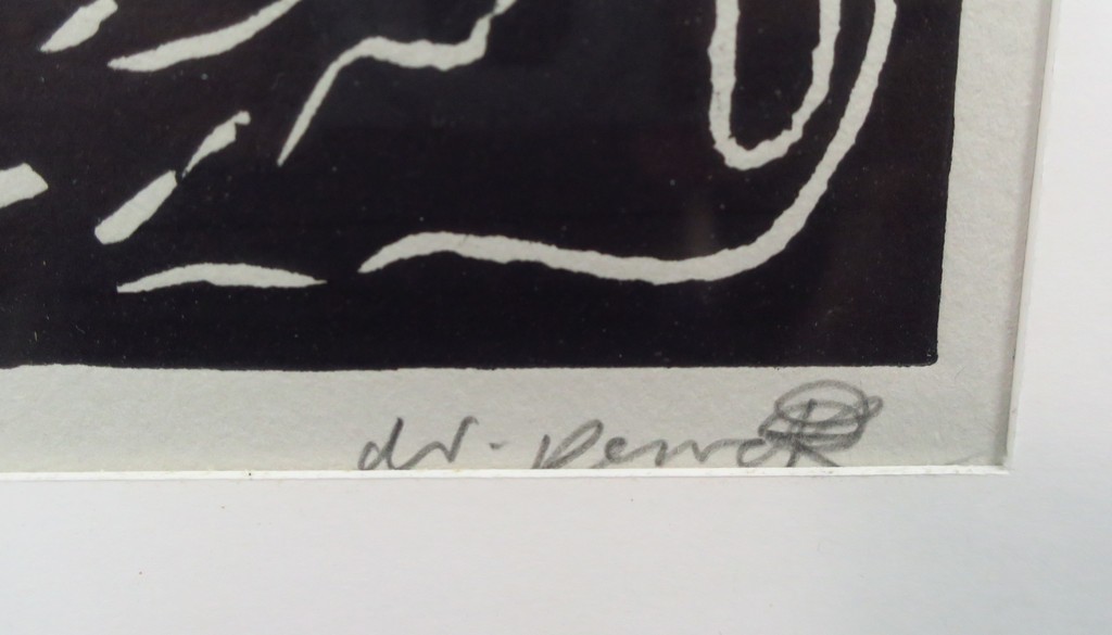 A.R. Penck: Lino, Z.T. - Ingelijst kopen? Bied vanaf 250!