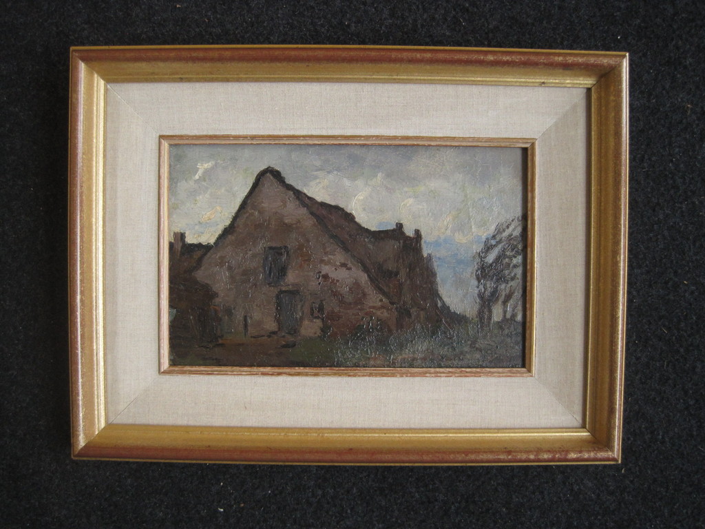 Stemmig antiek olieverf "Boerderij bij Hoogeveen" gesigneerd Jan Kagie 1885-1971 kopen? Bied vanaf 1!