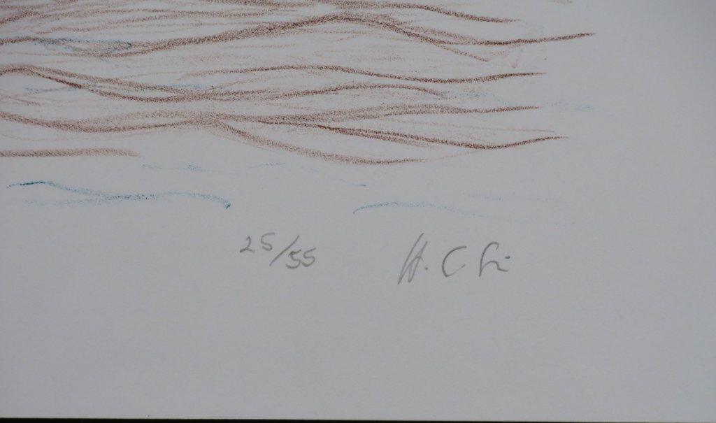 Helen Frik: Litho, Zonder titel (Wildebeesten) kopen? Bied vanaf 1!