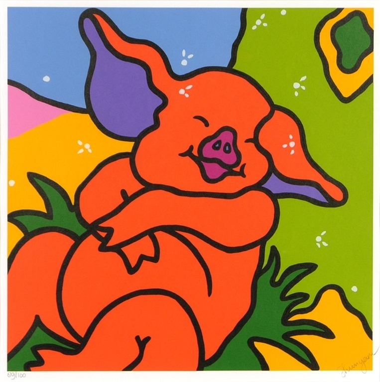 SHUNYAM - Zeefdruk - DAYDREAM - Handgesigneerd verkocht voor € 55!