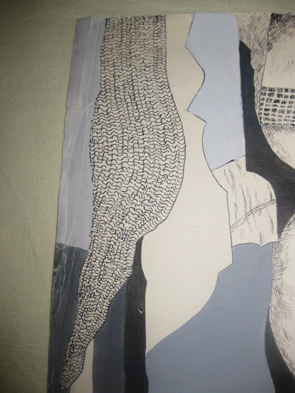Tekening / gouache van Margot van Capelle - 49x49 cm kopen? Bied vanaf 12!