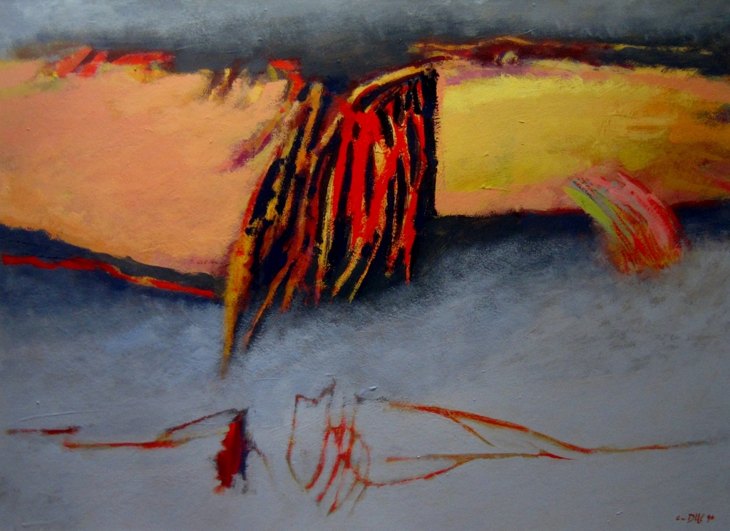 Cees van Dijl (1934) - gouache op papier 1990 kopen? Bied vanaf 125!