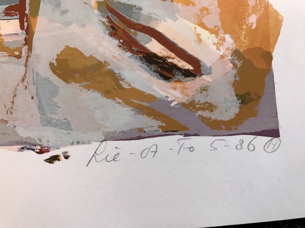 John Lie A Fo   1 originele zeefdruk / Litho gesigneerd 1986 kopen? Bied vanaf 1!