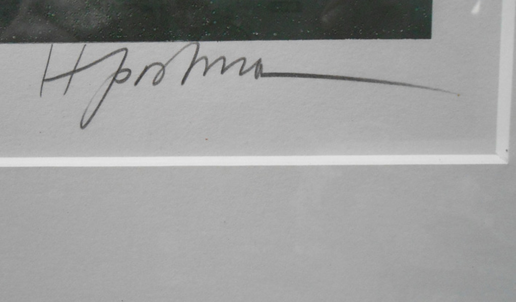 Hannes Postma, zeefdruk, Z.t. (kopje), ingelijst. kopen? Bied vanaf 50!