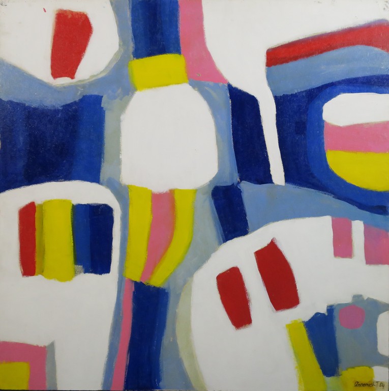 Annemiek Tjepkema: Acryl op board, Abstracte compositie I kopen? Bied vanaf 1!