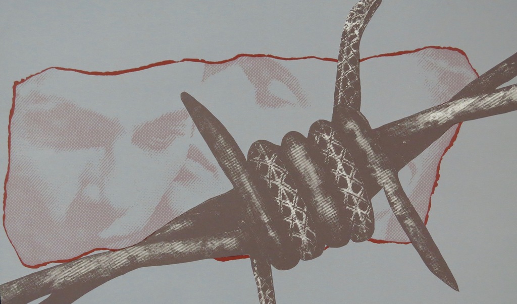 Maria Strik: Zeefdruk, Prikkeldraad kopen? Bied vanaf 1!