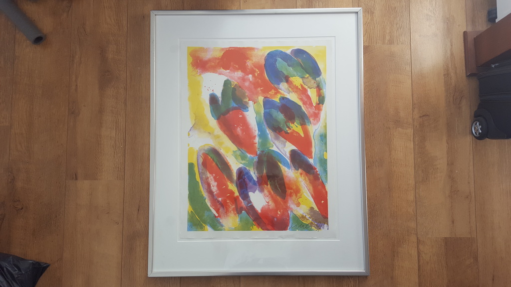 Laatste keer aangeboden: Jan Cremer (1940) - Tulpen, zeefdruk 21/65, gesigneerd kopen? Bied vanaf 165!