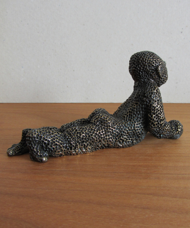 Carolein Smit, bronzen beeldje baby (liggend) kopen? Bied vanaf 300!