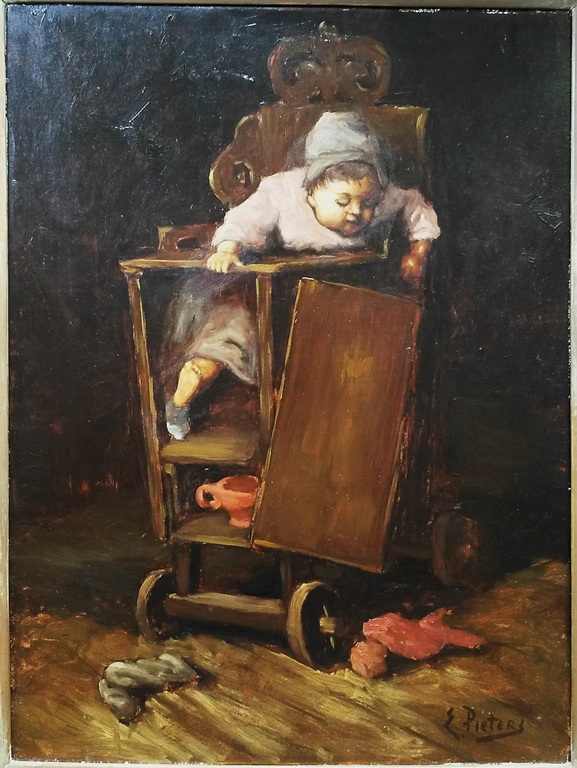 Evert Pieters (1856-1932) - olieverf op doek - gesigneerd kopen? Bied vanaf 695!