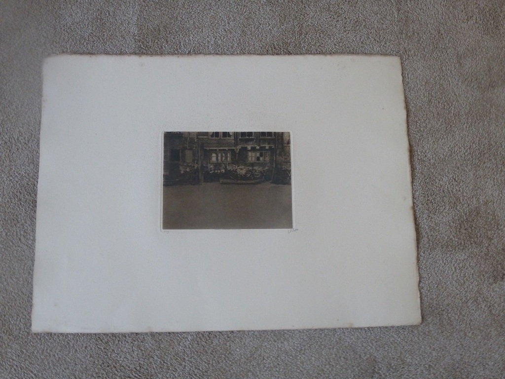 Willem Witsen, Ets: Voorstraatshaven 8, Dordrecht, handgesigneerd kopen? Bied vanaf 275!