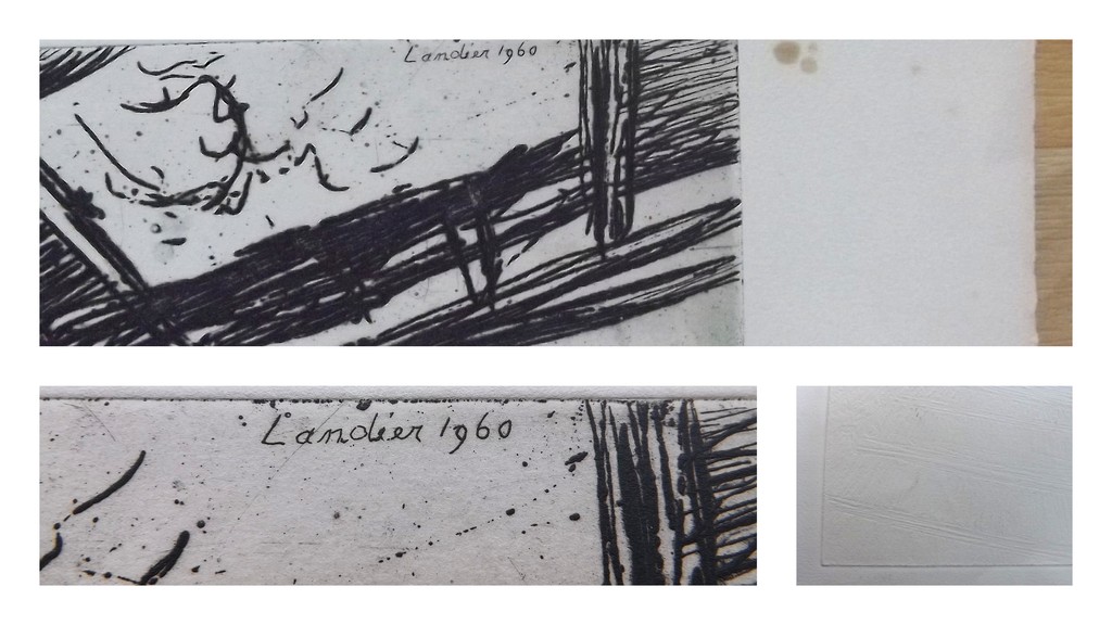 Henri Landier - 1935 - Frans - 56 jaar oude hand gesigneerde ets - XXL formaat kopen? Bied vanaf 1!