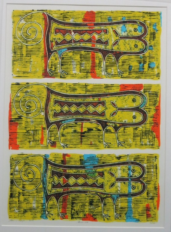 Ans van Dijk: Zeefdruk, Amarillo - Ingelijst  kopen? Bied vanaf 35!