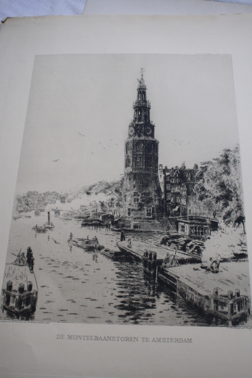 F BOBELDIJK leerling W WITSEN - MONTELBAANSTOREN AMSTERDAM verkocht voor € 75!