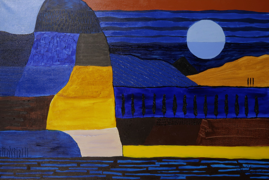 Ronald Boonacker: Acryl op doek, Italy - Ingelijst (Groot) kopen? Bied vanaf 300!