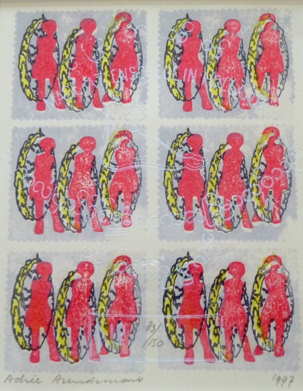 Adrie Arendsman, ingelijste zeefdruk: Made at Enschede in Holland, handgesigneerd, 1997 kopen? Bied vanaf 1!