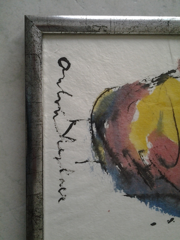 Anton Heyboer Aquarel   KIP kopen? Bied vanaf 150!