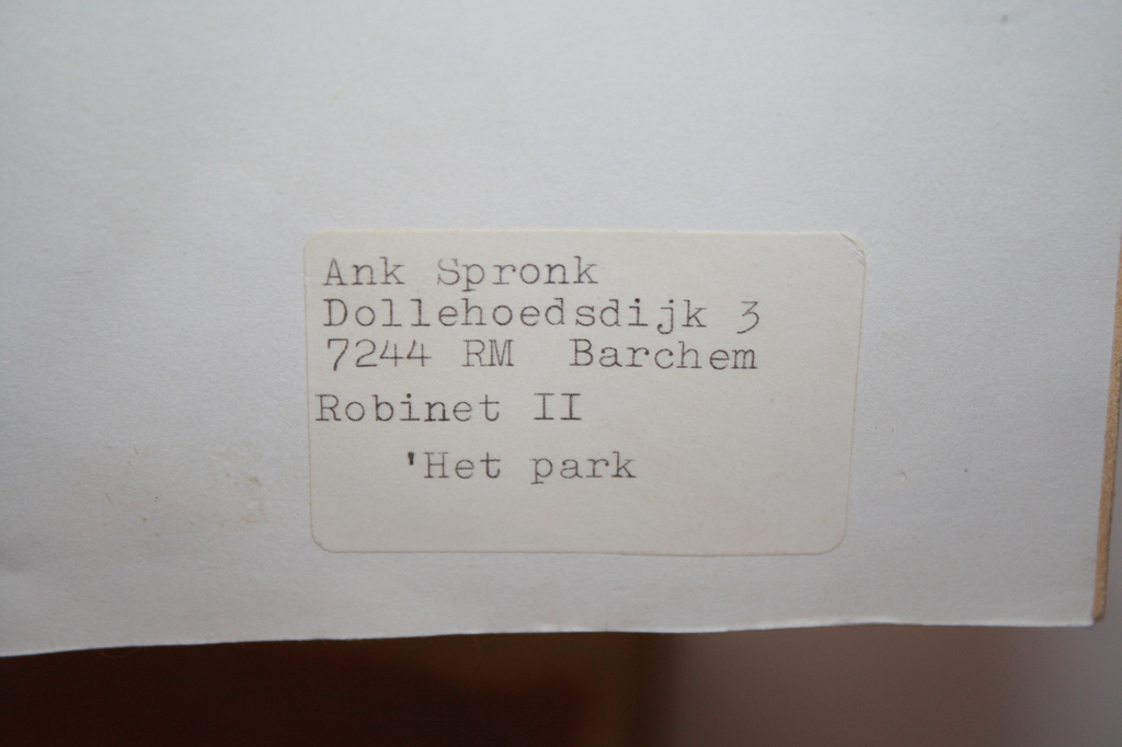ANK SPRONK ets MEISJE IN HET PARK kopen? Bied vanaf 9!