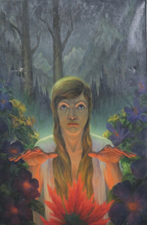 Jan P.A. de Vries: Olieverf op doek, Vrouw - Ingelijst  kopen? Bied vanaf 1!