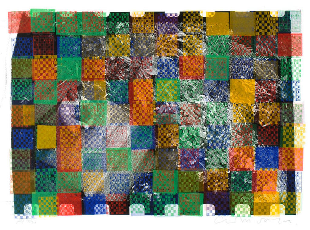 Kees Dolk, 'schaakmeester' fraaie zeefdruk 10/20 verkocht voor € 45!