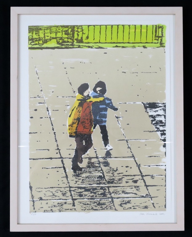 Koen Vermeule: Litho, Zonder titel (2) - Ingelijst kopen? Bied vanaf 100!