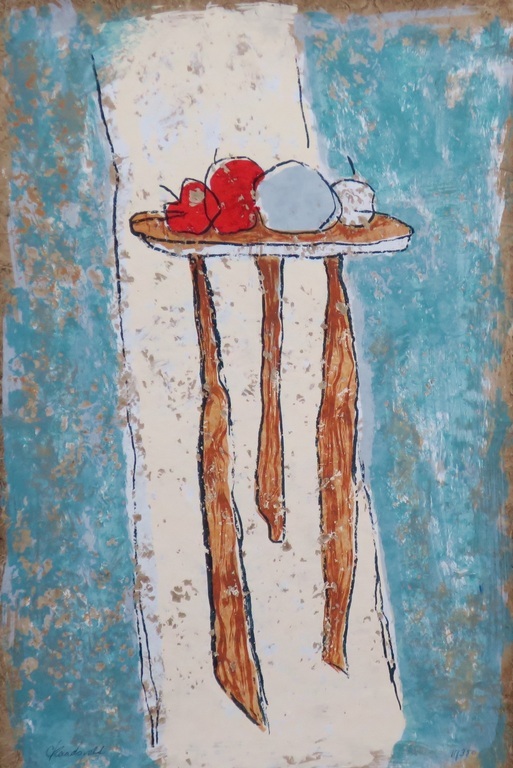 CARLA RAADSVELD  Gr Zeefdruk  STILLEVEN   Handgesigneerd verkocht voor € 45!