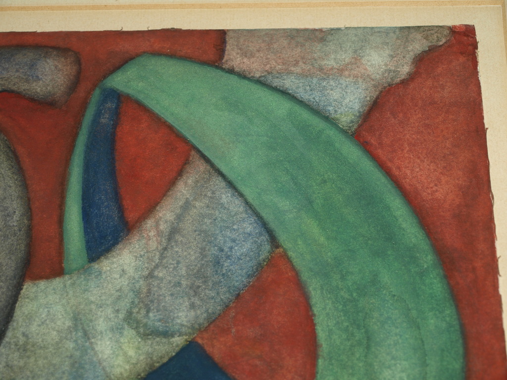 Monogram J.B. jr. : Aquarel â�� â��Ringenâ�� â�� Gesigneerd en ingelijst â�� 1989 kopen? Bied vanaf 45!