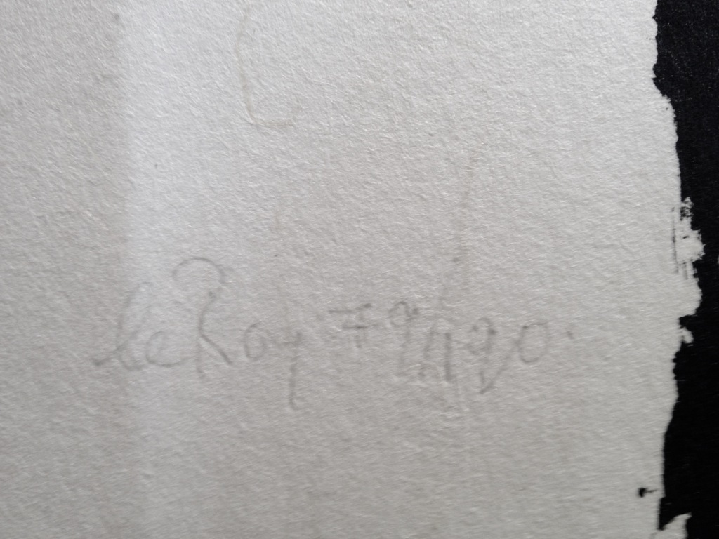Guillaume le Roy, houtsnede in zwart-wit, Compositie in zwart, 1967  kopen? Bied vanaf 55!