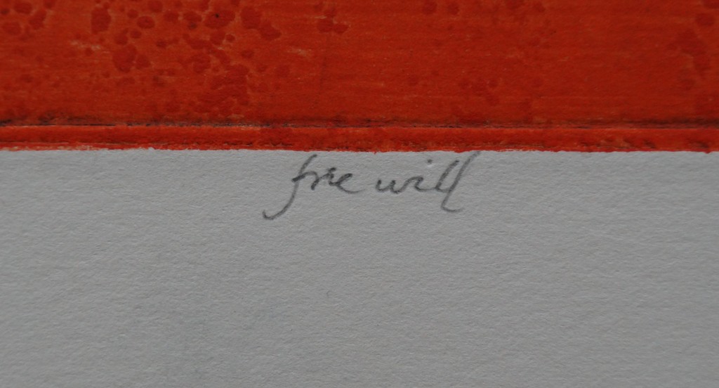 Mark Visione - gesigneerde ets - free will kopen? Bied vanaf 40!
