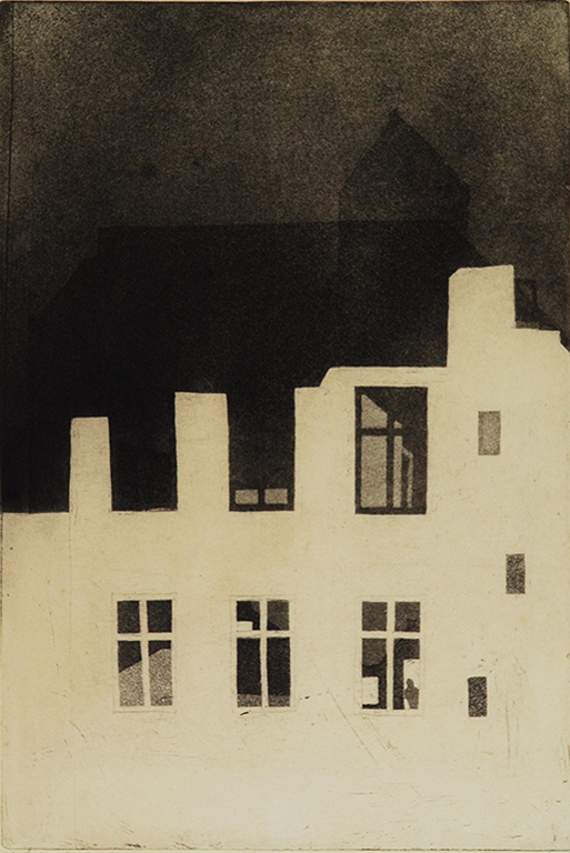 Koosje Wagenaar: Afbraak - ets, 1969 verkocht voor € 40!