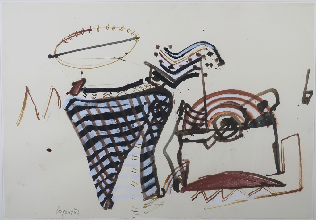 Theo Kuijpers: Gouache, Z.T. II - Ingelijst (Groot) kopen? Bied vanaf 250!