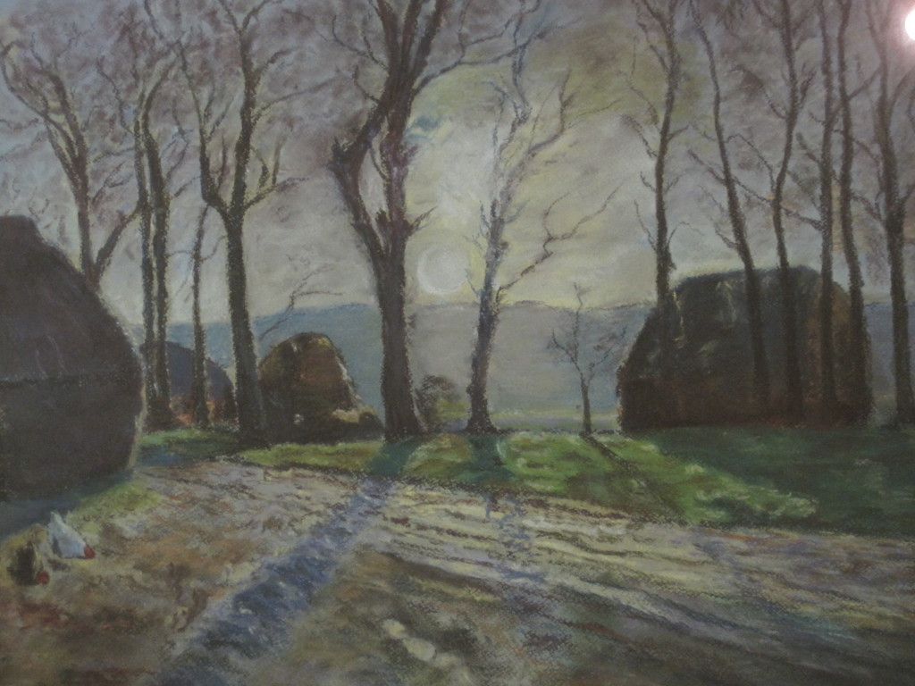 Jacques Zon 1872-1932 pastel "ochtendgloren" ca 1925 gesigneerd verkocht voor € 105!