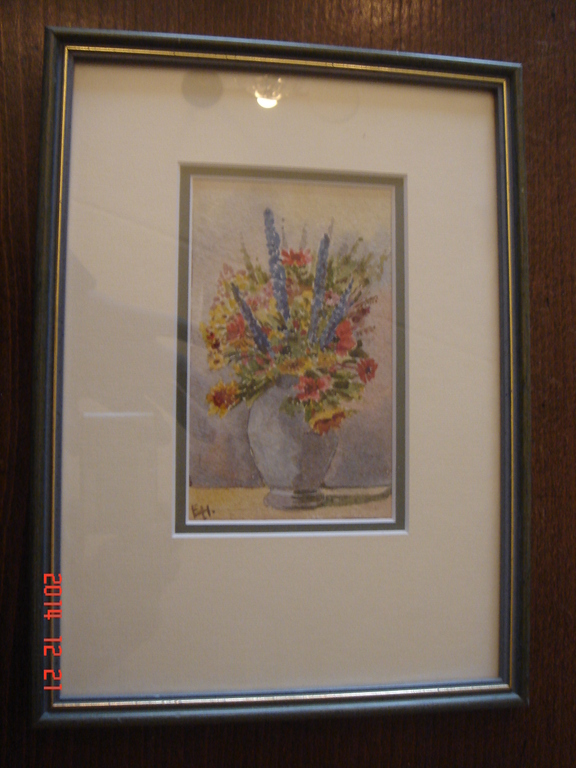 aquarel bloemen met vaas kopen? Bied vanaf 40!