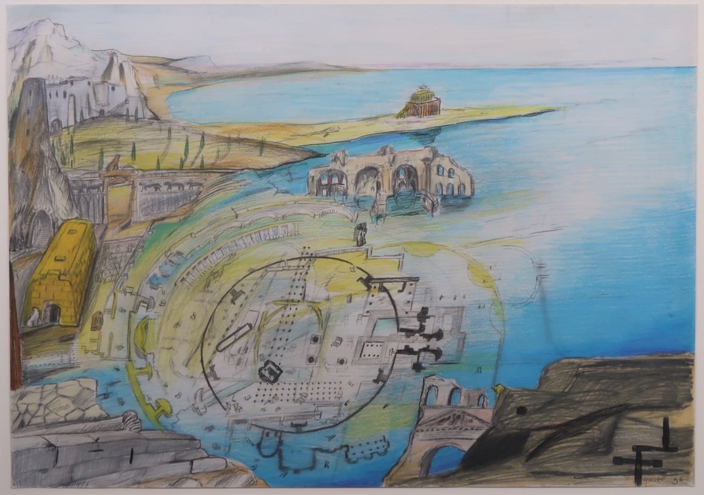 Paul Klemann: Potlood- en Krijttekening, Honderden aangespoelde... - Ingelijst kopen? Bied vanaf 300!