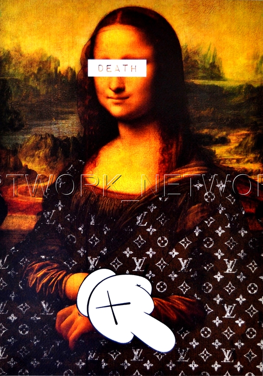 LIMITED EDITION Large Print Painting "Mona Finger" Signed Numbered 7/10 with COA kopen? Bied vanaf 99!