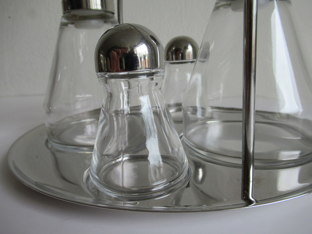 WMF design cromargan: olie, azijn, peper en zoutstel kopen? Bied vanaf 1!