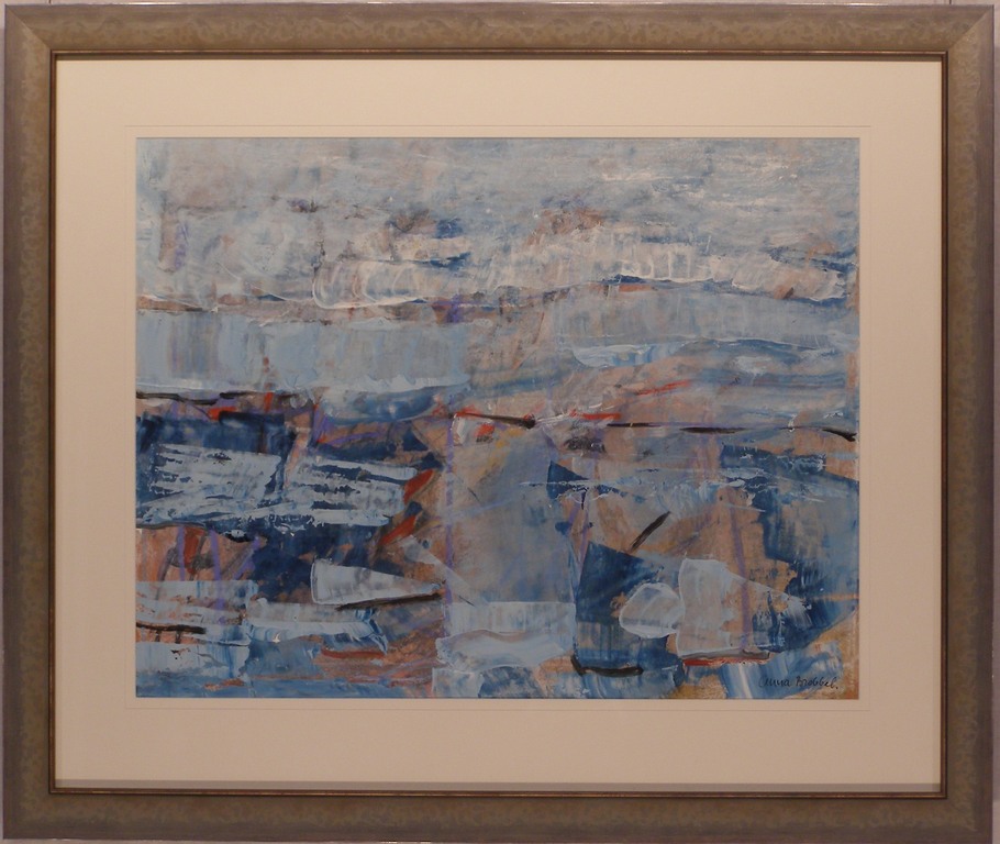 Acryl op papier van Anna Brobbel, ingelijst , Oostende II kopen? Bied vanaf 100!