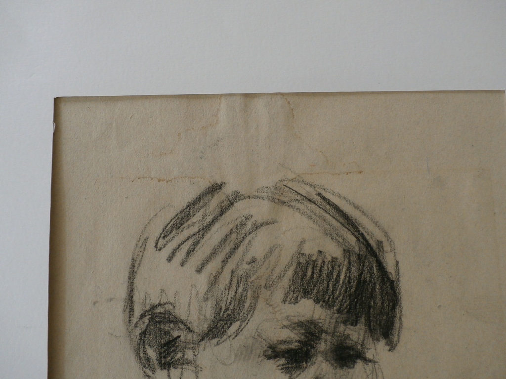 Onbekende kunstenaar - tekening: 2 kinderen kopen? Bied vanaf 1!