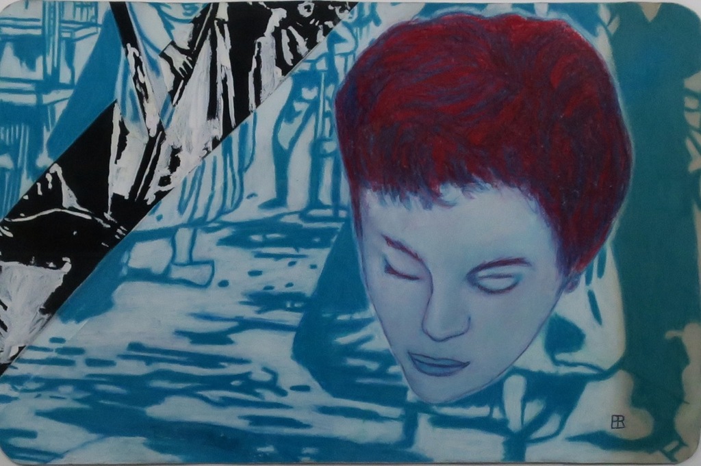 Paul Redeker: Gemengde techniek op papier, Zonder titel - Ingelijst kopen? Bied vanaf 40!