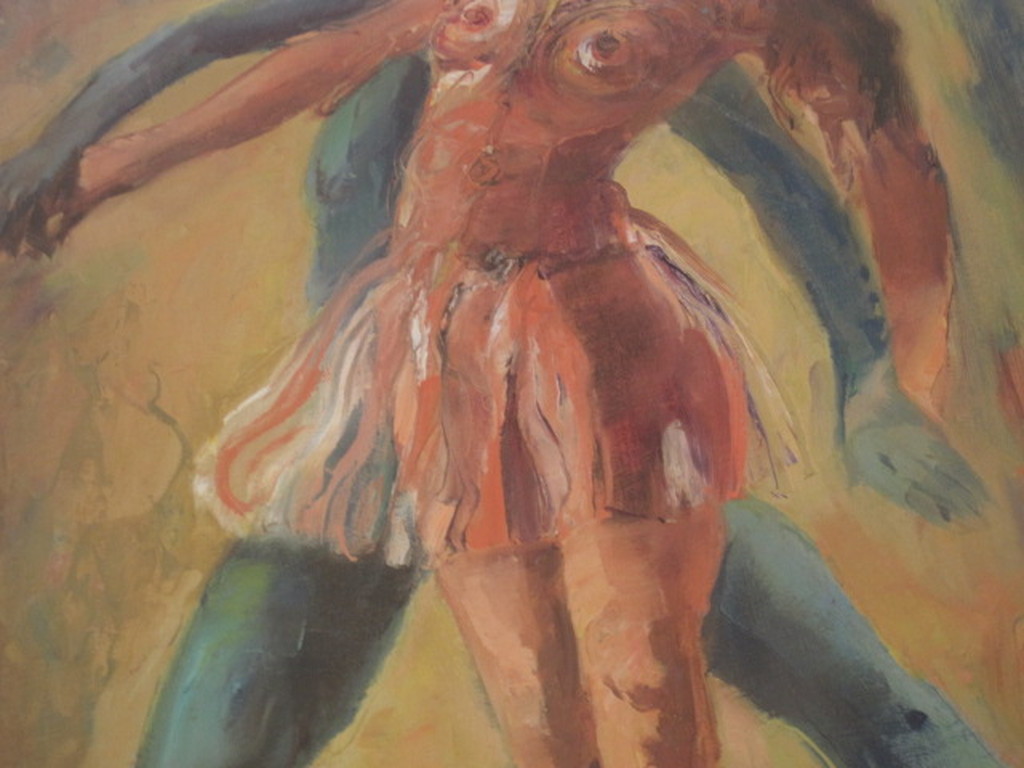 Toon Pluijmers 1910-1967 olieverf "dansen met de duivel" omstreeks 1930 kopen? Bied vanaf 1!