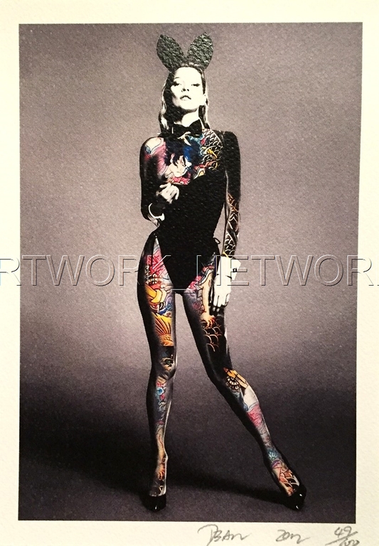 DEATH NYC "Kate Moss Tatoo" n° 49/100 - Signed with COA (Edition Prints 100)     kopen? Bied vanaf 1!