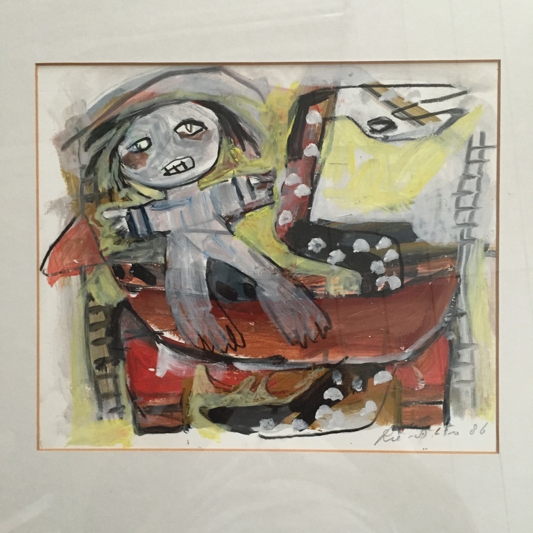 John Lie A Fo  Originele Gouache 1986 kopen? Bied vanaf 1!