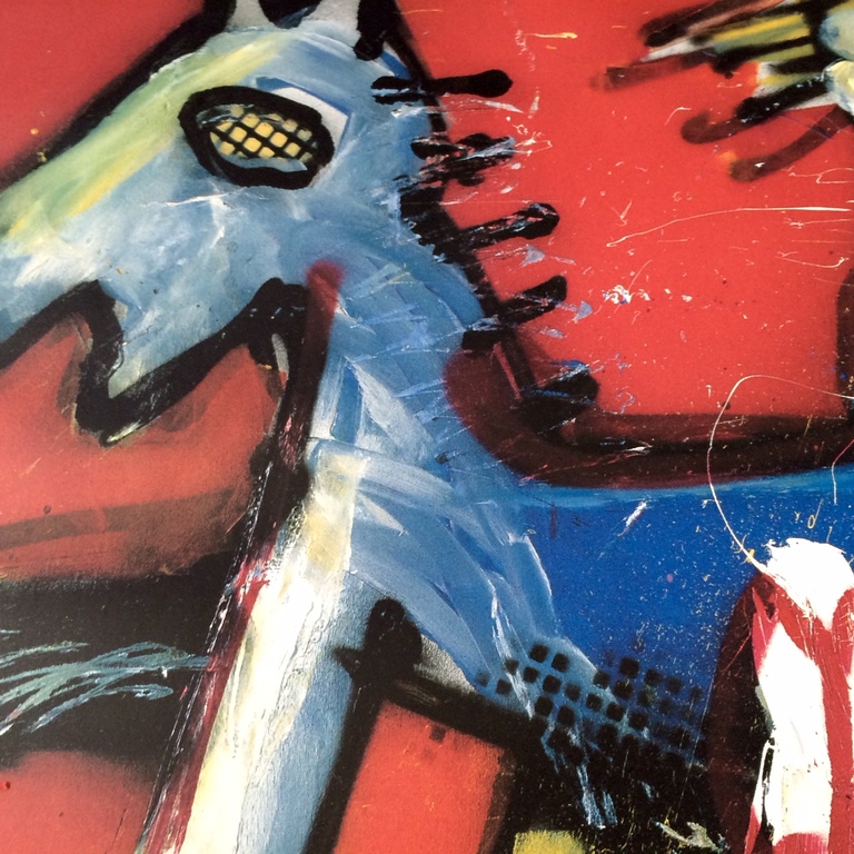 Herman Brood, zeefdruk, Kick y'r pony (groot) kopen? Bied vanaf 350!