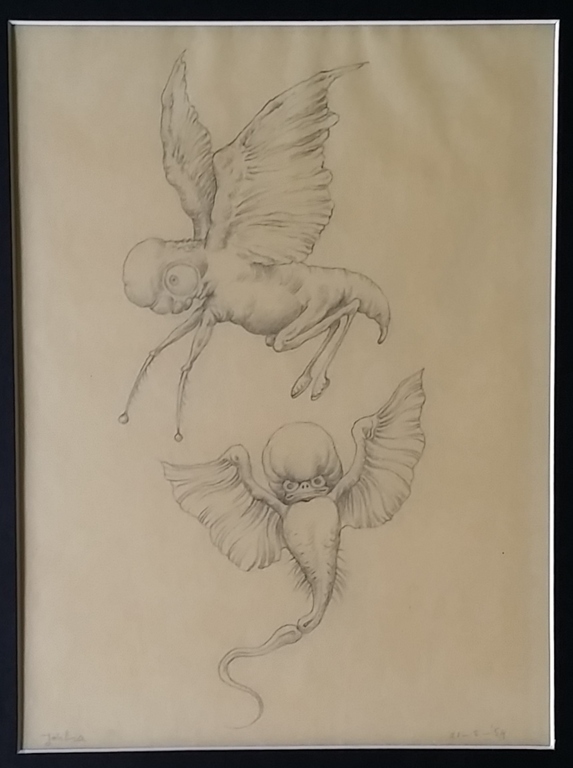 JOHFRA - Originele potloodtekening - Museum Johfra indx nr 19 kopen? Bied vanaf 295!