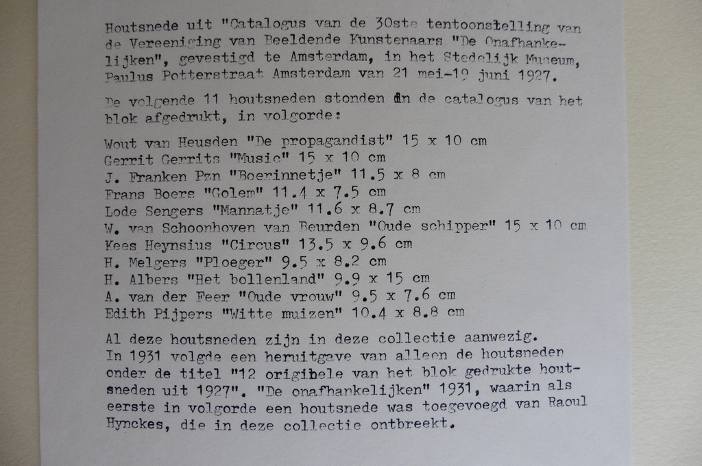 Wout van Heusden,De propagandist, houtsnede, 1927 kopen? Bied vanaf 1!