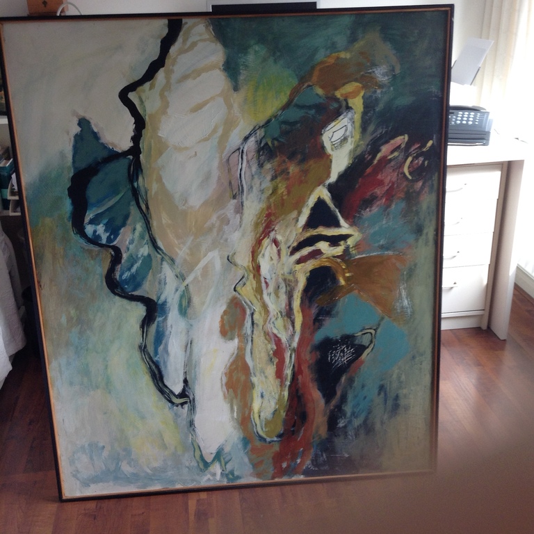 Bert Braam - Acryl op hout - Marokko Adieu 123,5 x 103,5cm kopen? Bied vanaf 500!