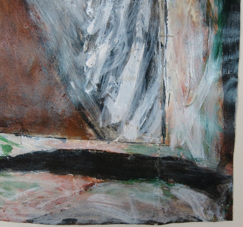 Ronald Ruseler: Acryl op papier, Koude aarde kopen? Bied vanaf 1!