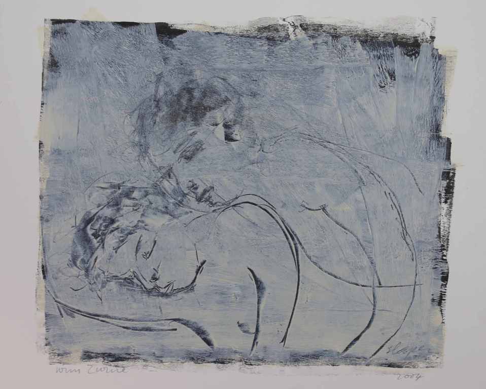 Wim Zurne: Acryl op papier, Slapen kopen? Bied vanaf 40!